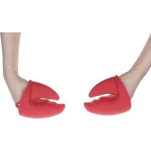 Mini Oven LOBSTER CLAW Silicone POT HOLDERS Mitts, Heat Resistant  NEW